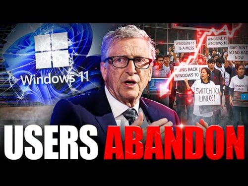 Bill Gates LOSES IT as Windows 11 Users ABANDON Microsoft!