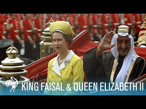 King Faisal Arrives to a Royal Welcome by Queen Elizabeth II (1967) | British Pathé