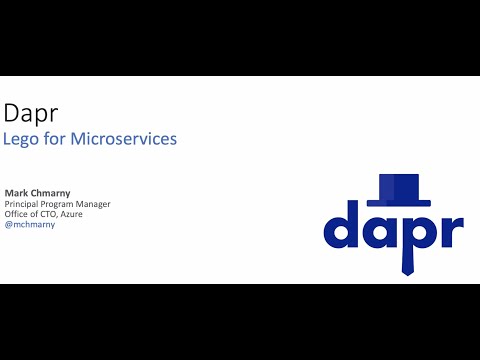 Webinar: Dapr, Lego for microservices