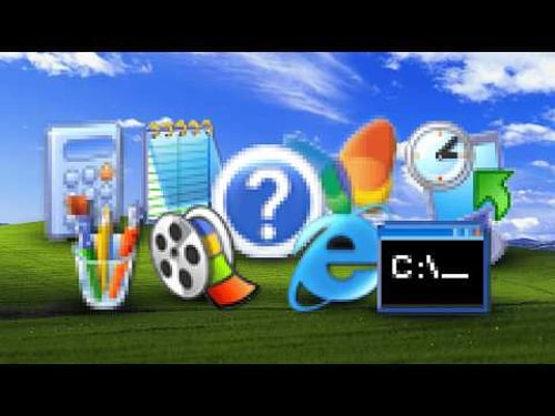 Windows XP - All Programs.