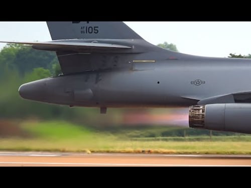 AMERICAN B-1 BOMBERS Loudest take off yet! - 4K