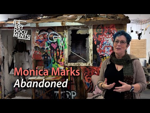 Immersive installation, graffiti, found objects & Jackrabbit homesteads of Monica Marks: Abandoned