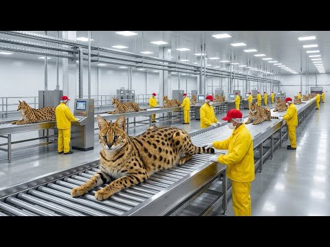 Inside the Serval Factory: From Wild Fur to Tall Slender Figure (Full Process)