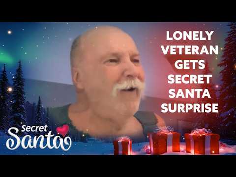 His coffee table is a cardboard box. Now this veteran is getting a surprise from a Secret Santa.