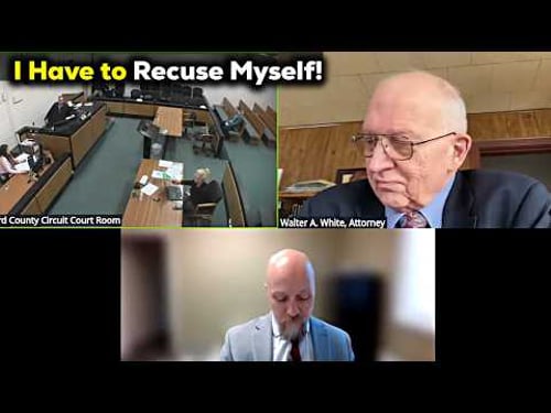 Judge Disqualifies Himself After Conflict of Interest