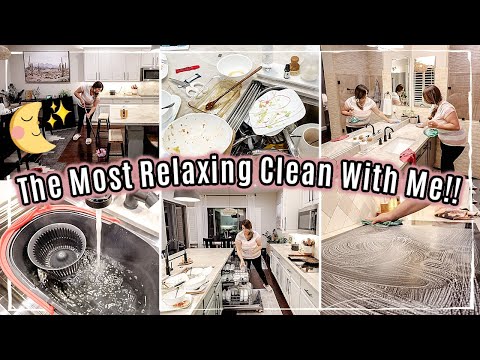 ✨THERAPEUTIC AFTER DARK CLEAN WITH ME 😌 SAHM CLEANING ROUTINE & CLEANING MOTIVATION