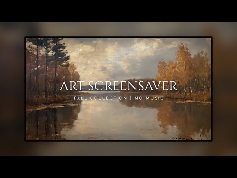 TV Screensaver | Autumn Lakeside: 1 Hour of Peaceful Art for Fall Ambience