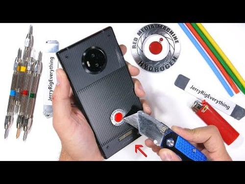 RED Hydrogen One Durability Test - Scratching a Holographic Display?