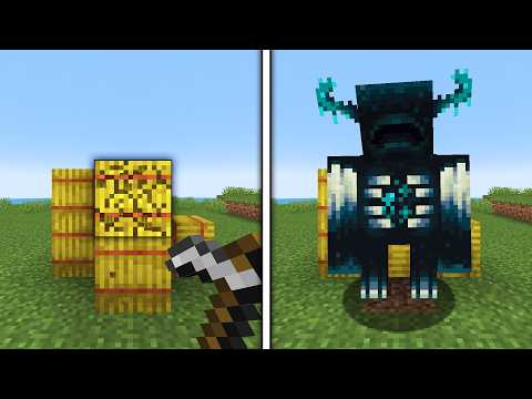Beating Minecraft But Breaking Blocks Spawns Mobs