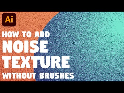 How to add NOISE (GRAIN) TEXTURE without any brushes | Illustrator tutorial