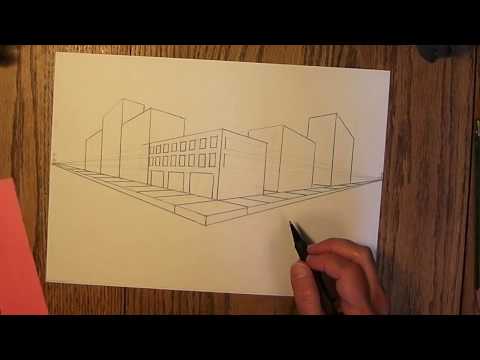 CITYSCAPE IN TWO POINT PERSPECTIVE