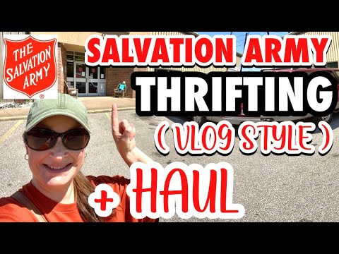 I couldn’t believe it! THRIFT WITH ME AT SALVATION ARMY + HAUL *