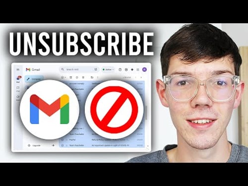 How To Unsubscribe From ALL Emails In Gmail - Step By Step