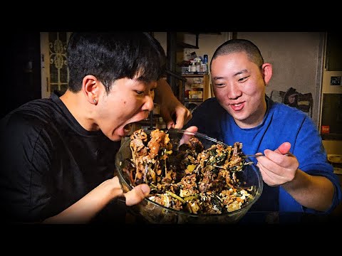 밤12시에 몰래 선응이형이랑 양푼이 비빔밥 폭식 먹방! (feat.토크,잡담)