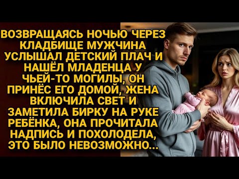 Ночью на кладбище он нашёл младенца с биркой и имя на ней заставило жену похолодеть...