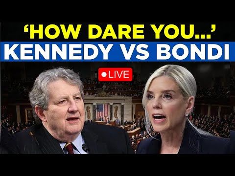 Live | John Kennedy CLASHES with Pam Bondi in Fiery Senate Hearing Over DOJ Spying Allegations