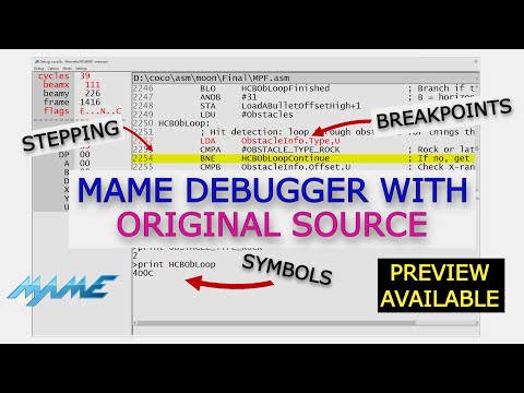 MAME Debugger with original source code