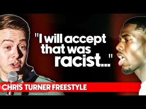 White Rapper CHALLENGED by Black guys in crowd... | Chris Turner's Freestyle Raps