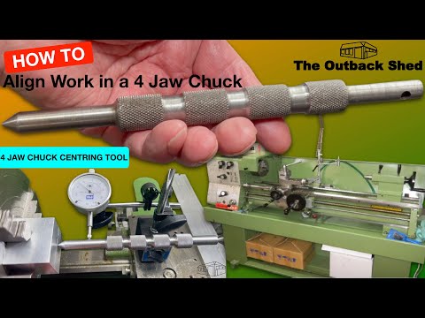 How to Align Work in a 4 Jaw Chuck - Shop Made Tools