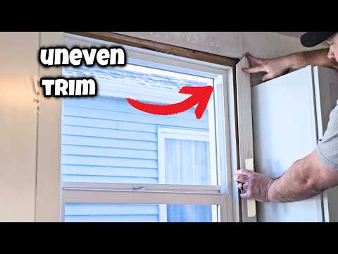 How to Trim an Uneven Window Like a Pro – Easy DIY Fix for Gaps & Imperfections!