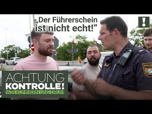 "Das ist nicht mein Problem!" Fahrer mit fake Führerschein unterwegs! | Achtung Kontrolle