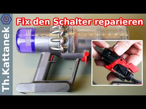 Dyson V11 Schalter tauschen ☑️ Dyson V10 / V11 Schalter reparieren ☑️ Dyson V11 Einschalter defekt
