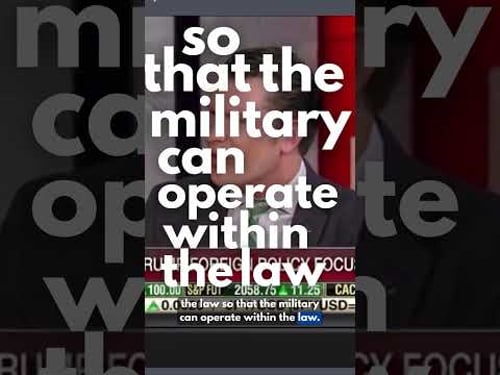 Secretary of Defense Pete Hegseth On Illegal Orders