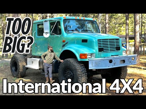 Installing 46" MILITARY TIRES on an International 4x4 TRUCK