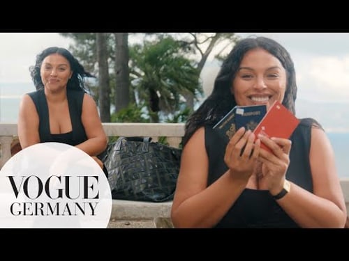Paloma Elsesser öffnet ihre Céline-Reisetasche | On the Road | VOGUE Germany