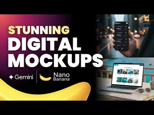 How I Make Stunning DIGITAL MOCKUPS Fast with Nano Banana AI