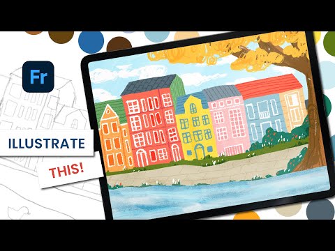 Let's illustrate a cityscape with Adobe Fresco