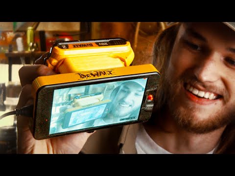 Dewalt-powered camera monitor
