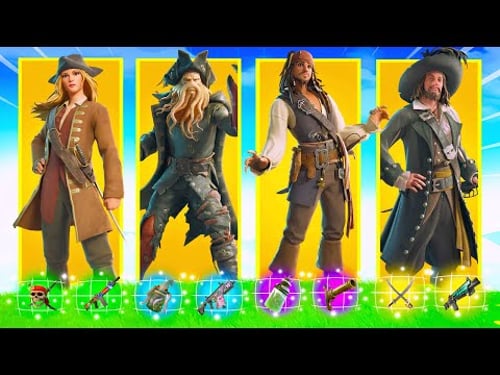 The *RANDOM* Pirates of The Caribbean Challenge in Fortnite!