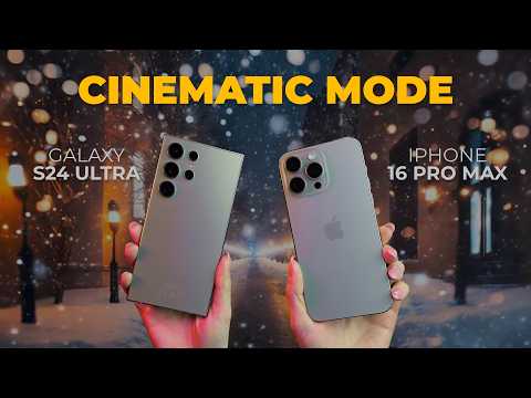 iPhone 16 Pro Max vs Galaxy S24 Ultra - CINEMATIC Video Comparison!