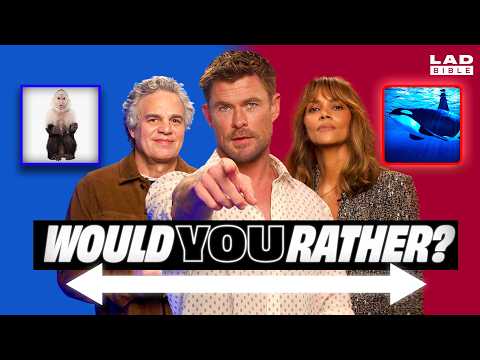 Chris Hemsworth, Halle Berry, & Mark Ruffalo Play Would You Rather | LADbible