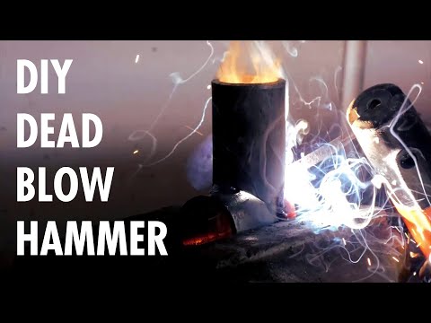 Beginner stick / TIG welding project - DEAD BLOW HAMMER BUILD FROM SKETCH