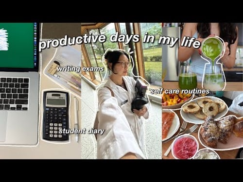 college diary 🧸 productive days in my life: final exams, self care activities & being an extrovert