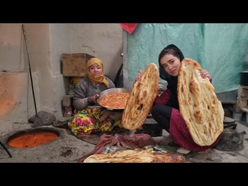 Making Tandoori Naan Village Style Village Life Afghanistan