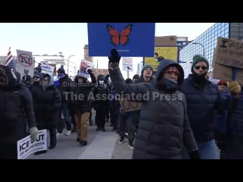 Anti-ICE protesters march through Minneapolis after Border Patrol fatally shoots local man