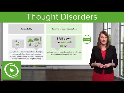 Thought Disorders: Different Types & Diagnoses – Psychiatry | Lecturio