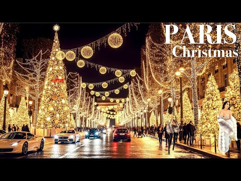 Paris Christmas 2025 🎄✨ Champs-Élysées Christmas Lights & Notre-Dame Walk | 4K