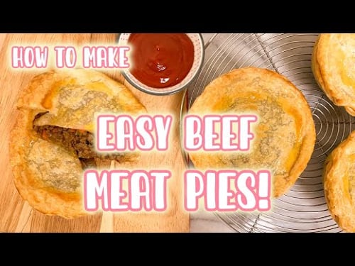 How To Make Easy Beef Meat Pies ! 簡単ビーフパイ!🥧🐮 || The Cookworm