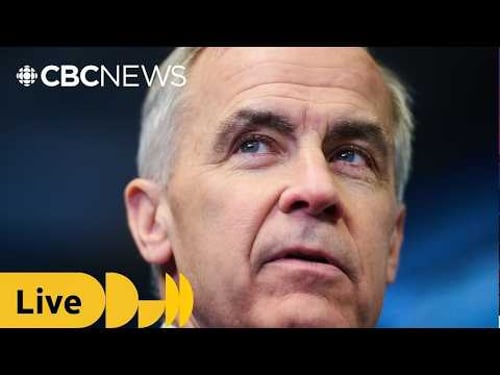 Carney holds news conference near Montreal