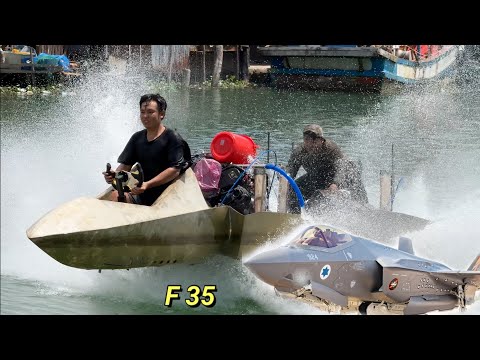 I made my own F35 plane that flies on water
