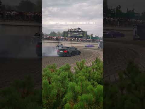 E90 335i drift around merc on fire #drift #bmw #merc #ultrace2025
