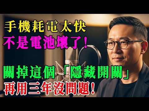 手機耗電太快,不是電池壞了!立刻關閉這個「隱藏開關」,電量瞬間翻倍,一鍵延長續航,再戰三年不卡頓!