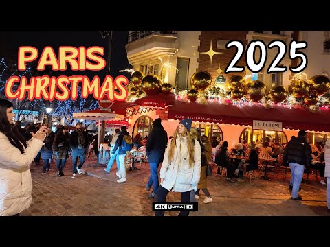 Montmartre Magical Christmas in Paris 2025🎄✨ Stunning Secré-Coeur & Enchanting Holiday Decor!