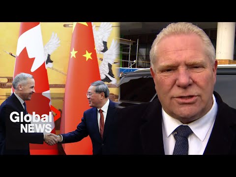 "I don't trust what the Chinese put in these cars": Doug Ford unhappy about Canada-China EV deal