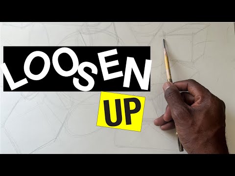 Stop drawing stiff. 3 Tips and 1 simple exercise to help you loosen up