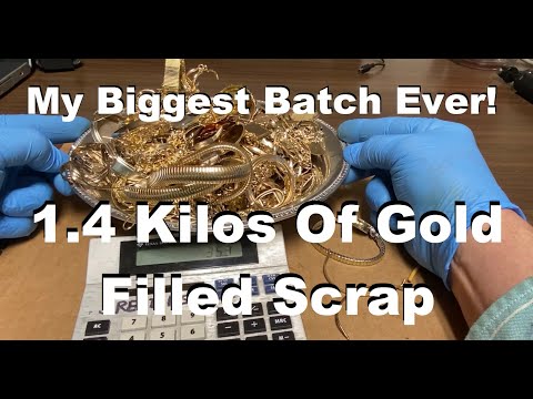 Pure Gold From Gold Filled Scrap Pt1